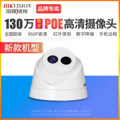 海康威视DS-2CD1311-I 130万网络高清监控摄像头 POE红外摄像机