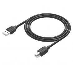 威迅黑色高质量1米-5米足米USB打印机数据线高速方口连接线加长打印线