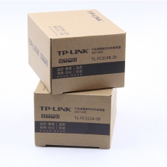 TP-LINK TL-FC311A-20+FC314B-20套单模单纤1光4电4个千兆网口光纤收发器