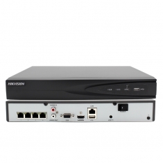 海康威视新款DS-7804N-K1/4P替代DS-7804NB-k1/4P 4路网络硬盘录像机支持POE 监控主机