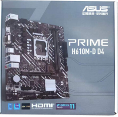 华硕（ASUS）PRIME H610M-D D4 游戏主板电脑台式机主板
